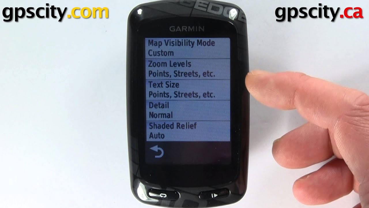 Map Settings in the 810 Biking GPS - YouTube