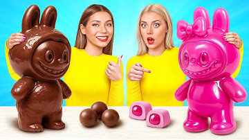 Kẹo Cao Su vs Thực Phẩm Sô Cô La Thách Thức | Trận Chiến Thức Ăn Choco DO