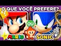🔁 O QUE VOCÊ PREFERE?  | 🐢 Mario VS Sonic 💎 | jogo das escolhas | #mario #sonic #macaquiz