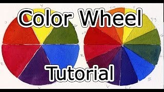 Learn Colors with Drawing and Water Coloring Color Palette For