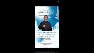 Richard Stanley is live Funeral Service of the late Julian Brian Bantham