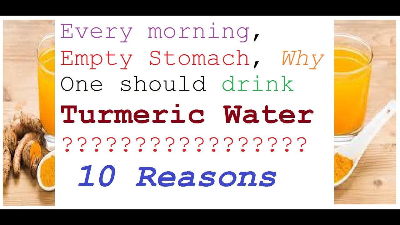 Drink Turmeric Water Every Morning YouTube