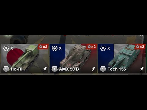 Видео: Ho-Ri + AMX 50 B + Foch 155 | нюхаю изменения #wotblitz