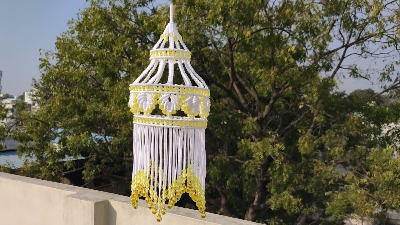 मेकरम और मोतीयों से बनायें सुंदर झूमर डिज़ाइनII New Jhumar Design Of 2020 ||