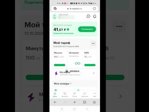 Безлимитный интернет и 100 минут за 10 рублей в месяц