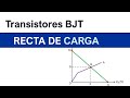 Transistores BJT #6: Recta de carga y punto de operación de un transistor BJT