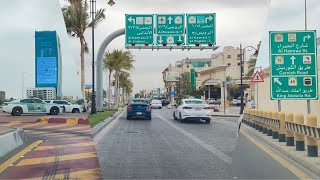 جولة مميزة في شوارع مدينة جدة وشوفوا أجواء جميلة وخيالية اليوم الإثنين ماشاء الله