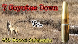 Seven Coyotes Down 458 Socom Subsonic Suppressed Giant 570 Grain Bullet