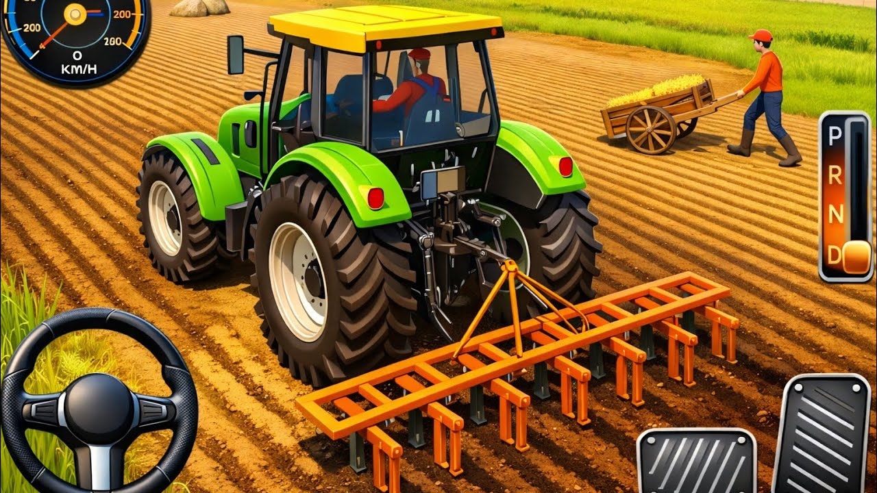🚨 Modern Tractor Farming Driving Simulator 3D 🚜 New Tractor Games 🎮 Android Gameplay