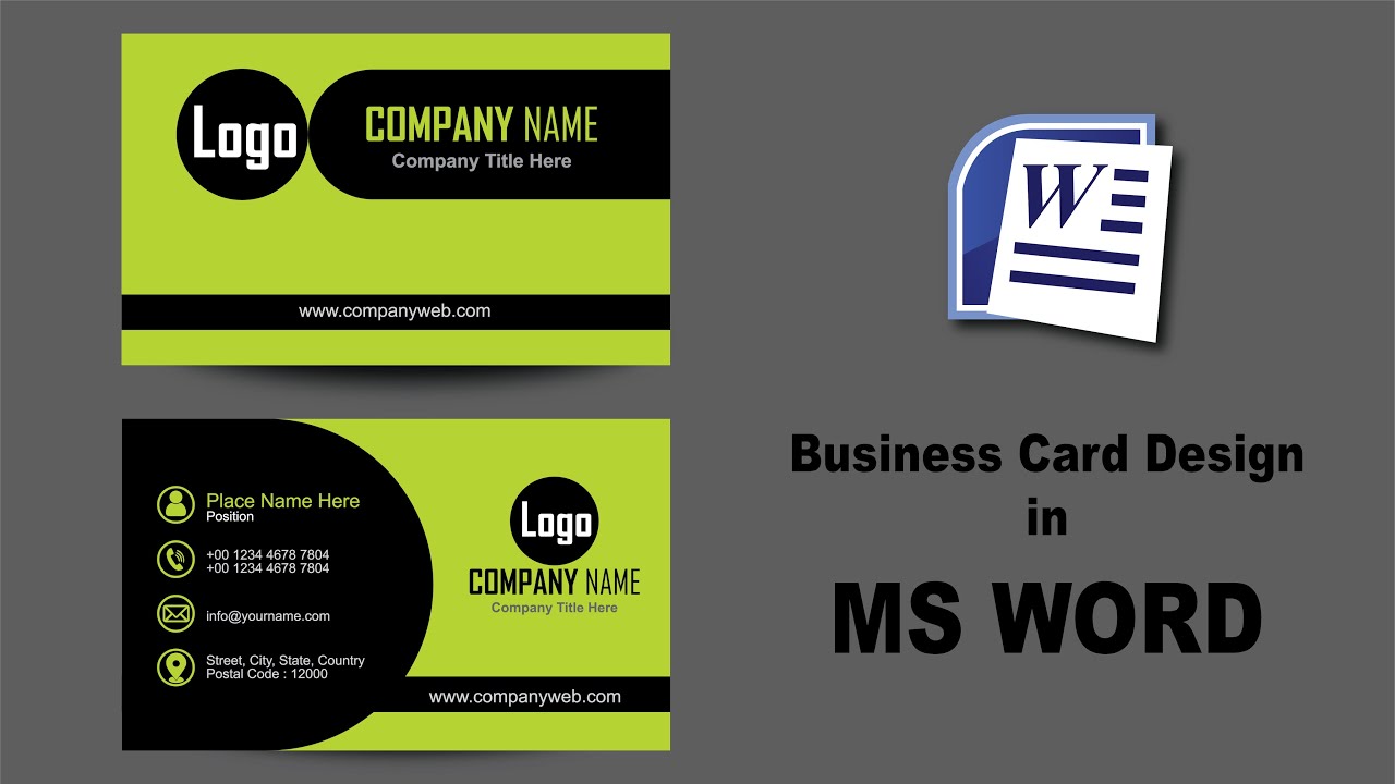 how-to-make-business-cards-in-word-business-card-in-word-youtube