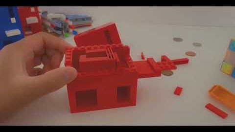 MiNi LEGO Starburst Vending Machine with Coin Rejection V2- Mechanism Video