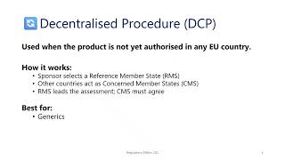 EMA – Regulatory Pathways