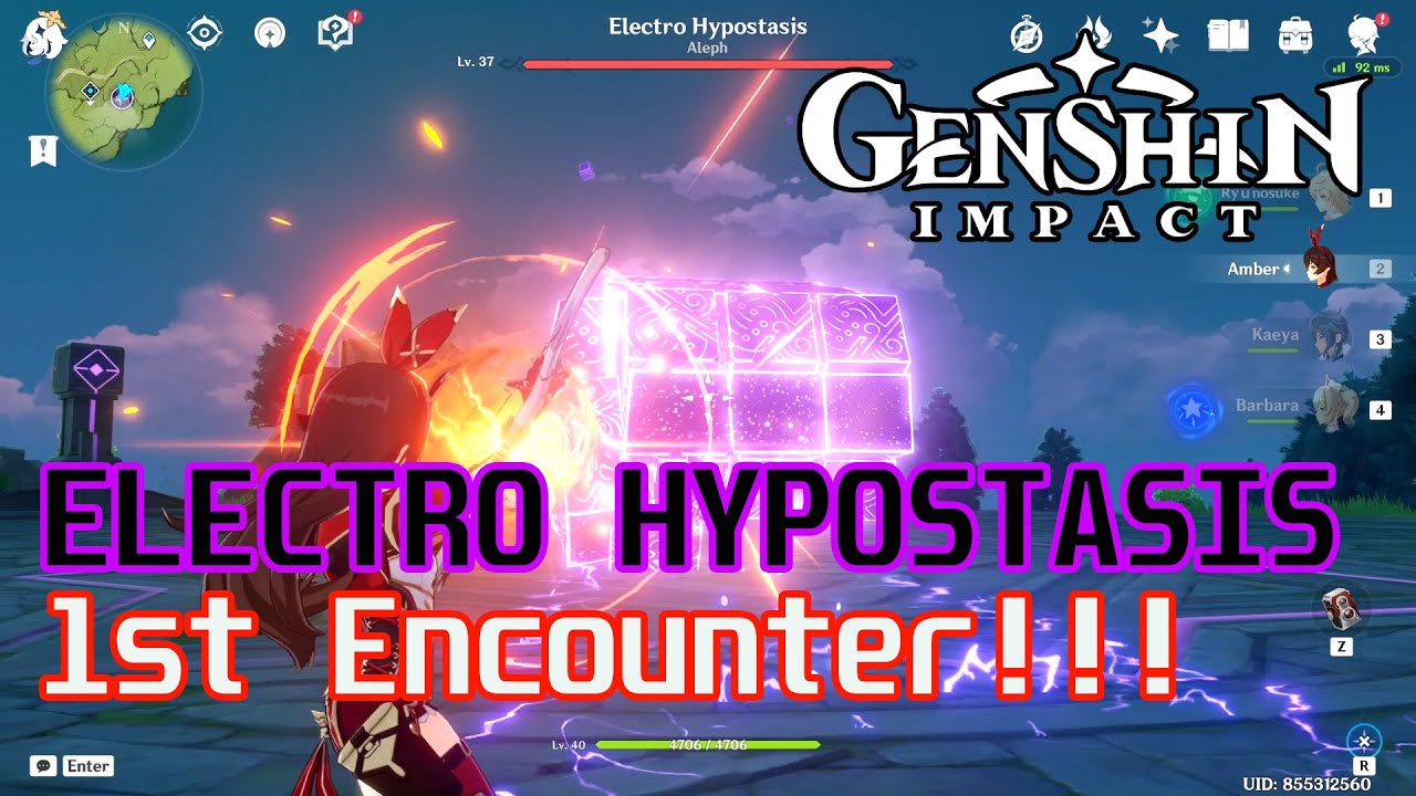 ELECTRO HYPOSTASIS - 1st Encounter!!! | Genshin Impact - YouTube