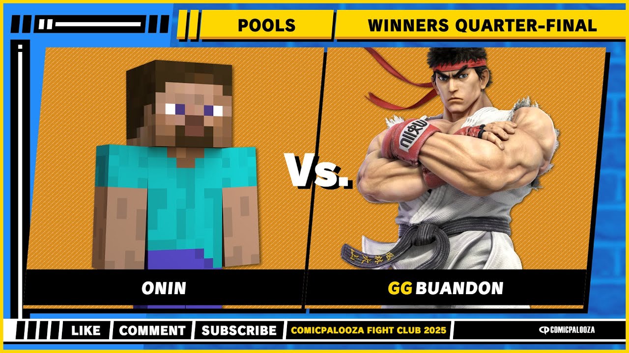 Comicpalooza 2025 - Winners Quarter-Final - Onin (Steve) VS Buandon (Ryu) - Ultimate Singles