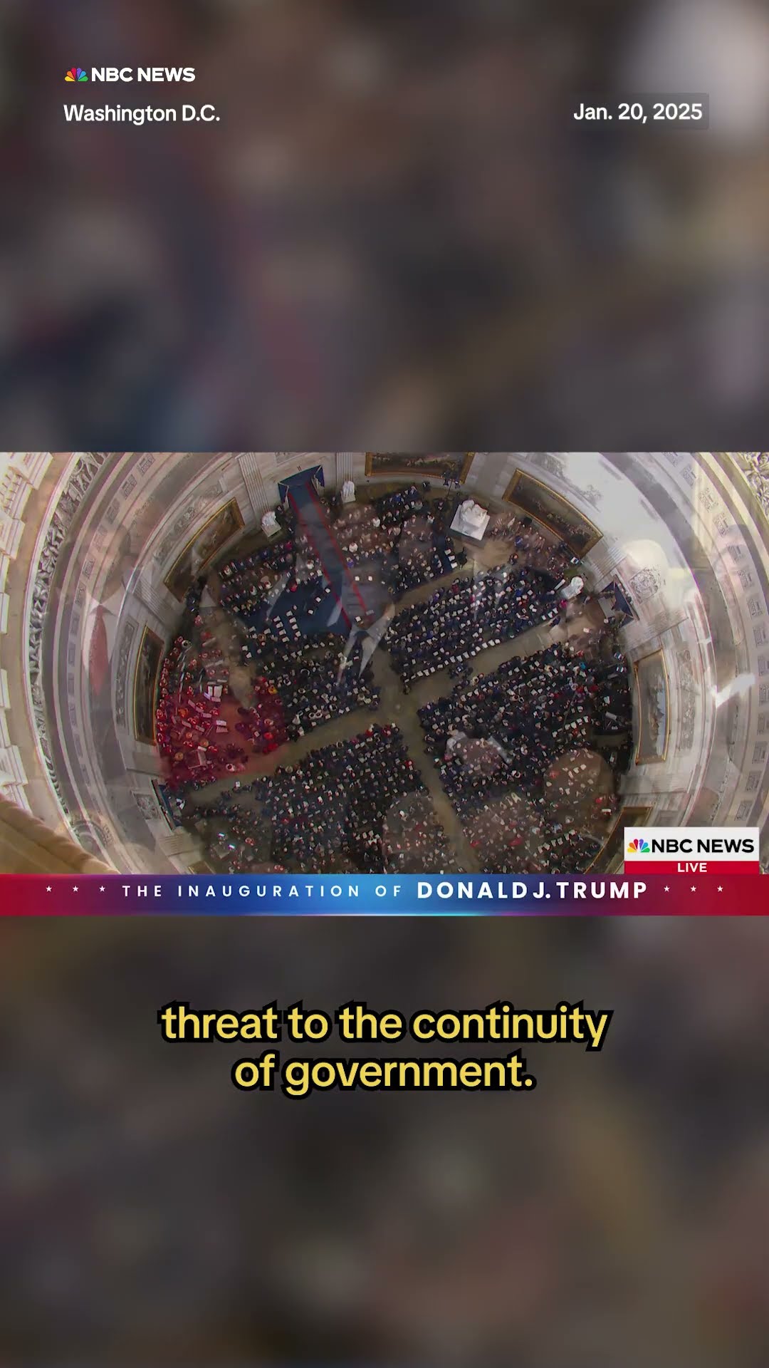 There is no designated survivor during Trump's inauguration at the Capitol
