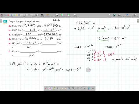Esercizi e problemi di fisica sulle grandezze derivate: Area ed equivalenze - 002