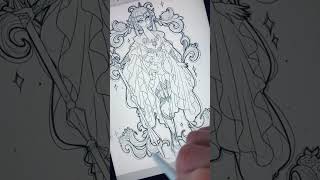 Sailor Saturn Design Line Art sailormoon cosplay digitalart fashionart fantasyart