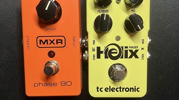 Phaser comparison MXR phase 90 M101 vs TC Electronic Helix