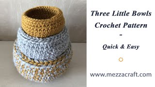 How to crochet a bowl shape 