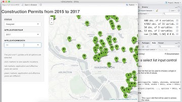Leaflet with R Shiny_construction permits in dc