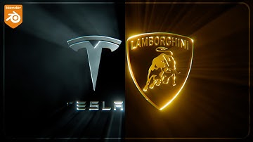 Volumetrische logo-onthullingsanimatie in Blender 5.0