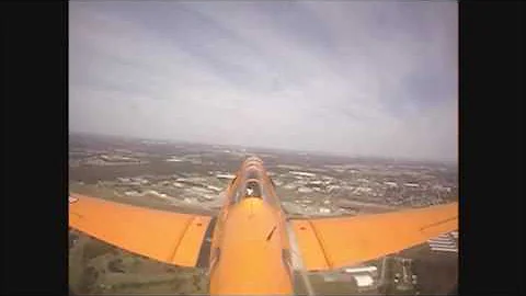 Texan T6 training - Landing