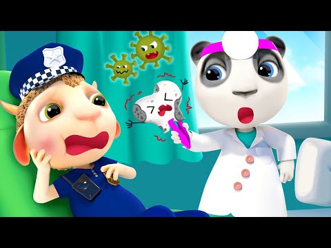 Doctor Panda Story | Funny Animated Cartoon for Children + Kids Songs | Dolly and Friends 3D