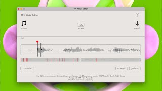 TP-7 WAV Editor | MacOS App | Walkthrough screenshot 5