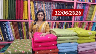 Poly chanderi 3 piece set as running material 🌹Cotton 3piece set as running material 🌹