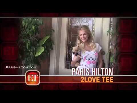  Paris Hilton's "Some Bunny Loves Me" tee on Entertainment Tonight