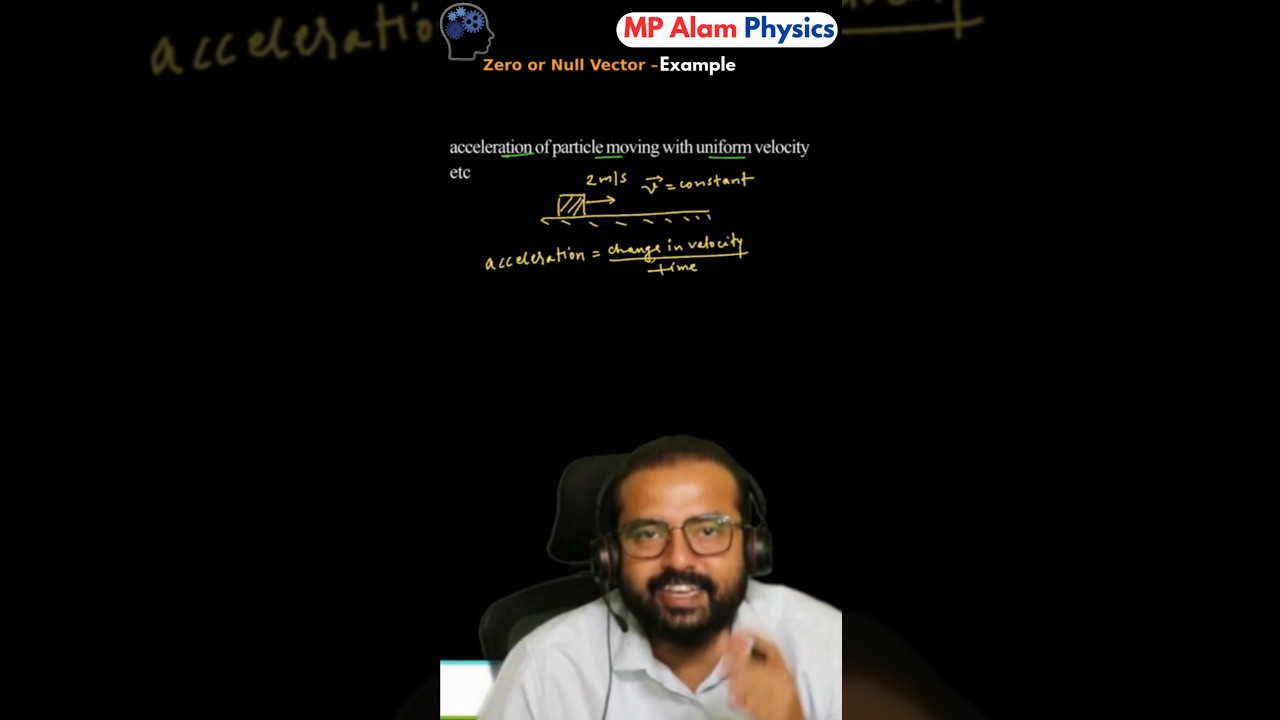 Example of Zero or Null Vector 🧠 | Class 11 Physics | JEE/NEET | MP Alam