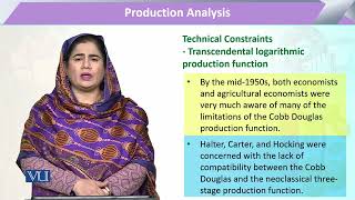 Transcendental Logarithmic Production Function | Microeconomic Analysis | ECO614_Topic136