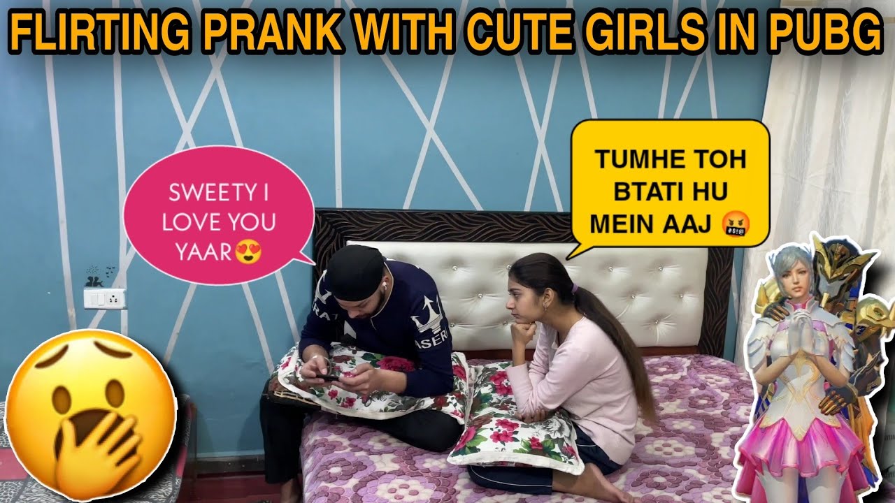Flirting Cute Girl 👧 In PuBg Prank On Wife || Best Reactions Ever Seen😡||@Rp vlogs and pranks