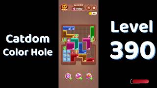 Catdom Level 390 walkthrough | Color Hole 🐱🕳️| Solutionguruji