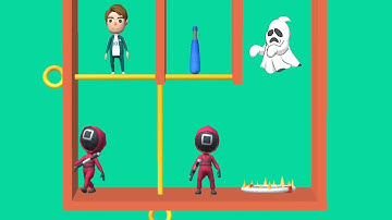 Squid Pin 3D: Pull The Pin Pull Him Out New Gameplay Puzzle Game