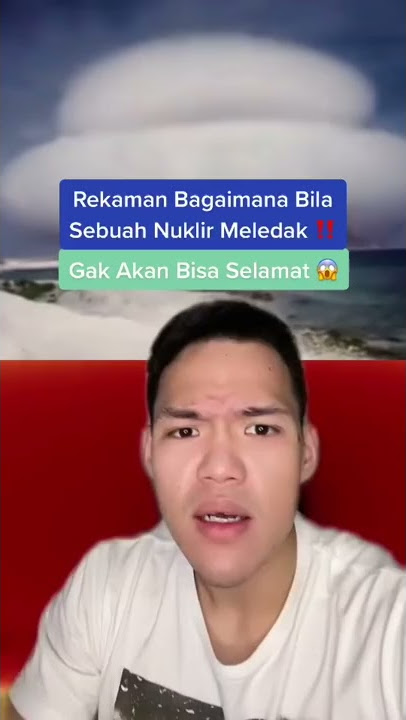 Rekaman yg memperlihatkan ledakan bom nuklir ‼️😱 #Shorts #YouTubeShorts