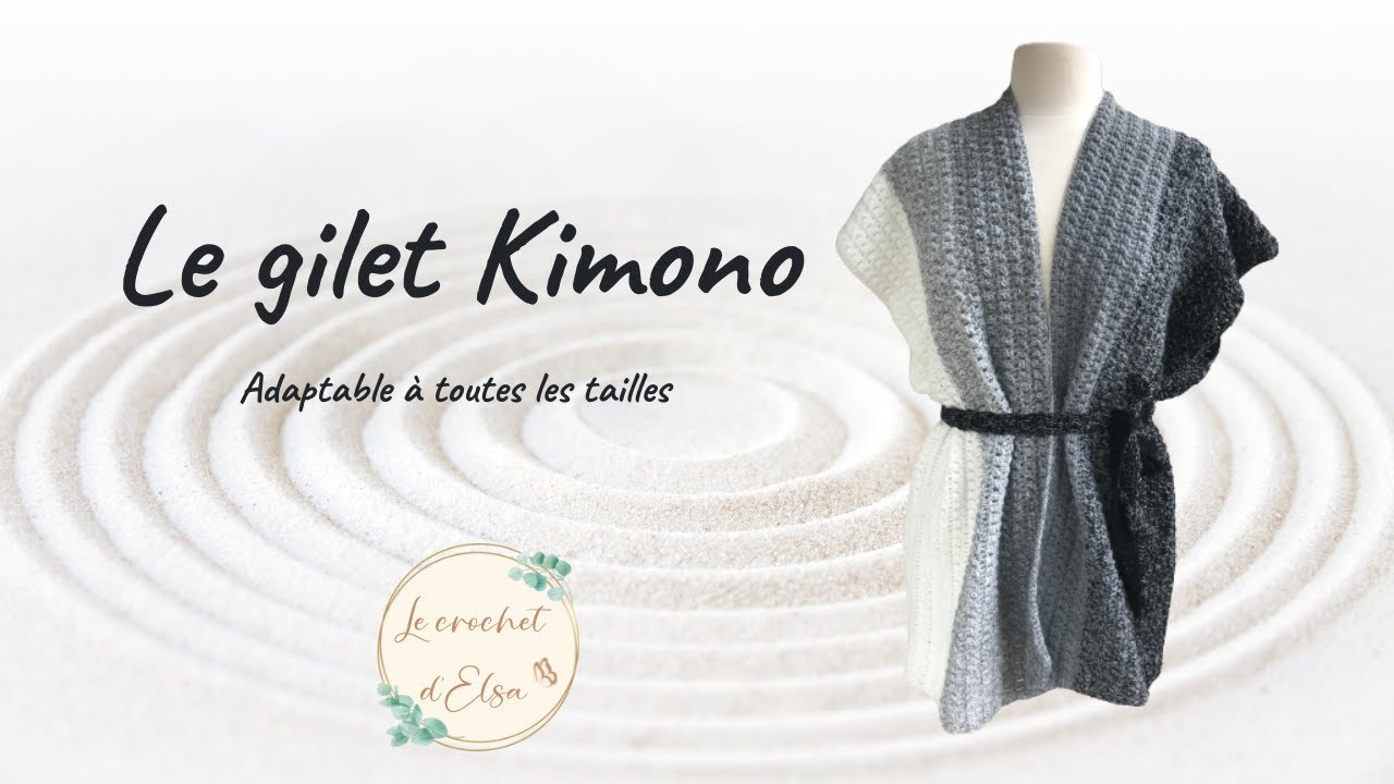 gilet kimono crochet