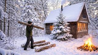 Alone in a Forgotten House in a Mountain Gorge | Quiet Winter Night