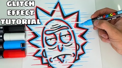 How To Draw The Glitch Effect! Tutorial