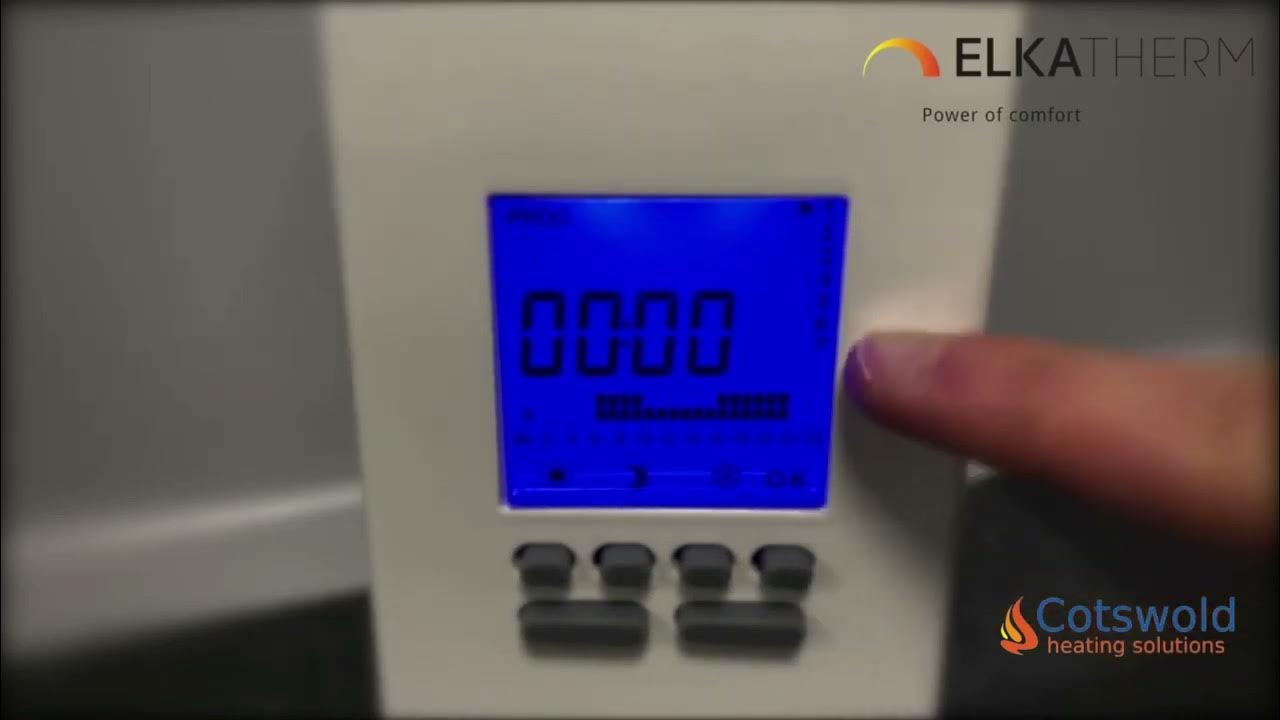 Programming Your Elkatherm Electric Radiator (Integrated Digital