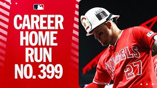 NEARING HISTORY! 🤩 Mike Trout crushes his 399th career home run for the Angels! 💪