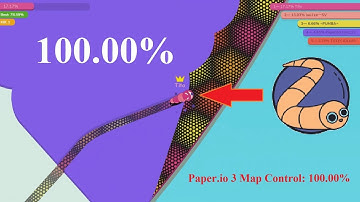 Paper.io 3 Map Control: 100.00% [The Master of Paper.io 3]