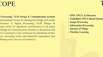 7th International Conference on Signal Processing, VLSI Design & Communication Systems (SVC 2026)