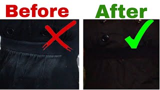 How to make your faded clothes black again