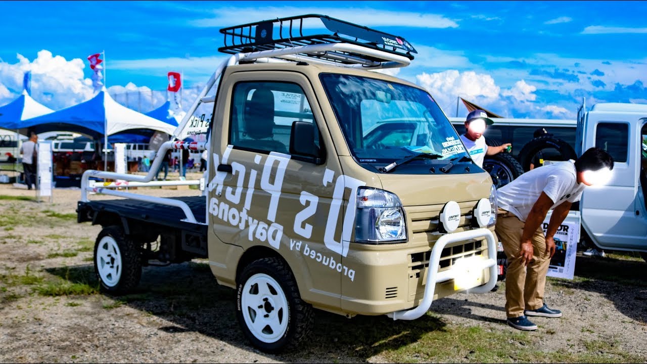 Hd Suzuki Carry Rally Modified スズキ キャリイ カスタム軽トラ ラリー仕様 Sbm大阪18 Youtube