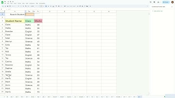 How to add a search bar with contains substring in Google Sheet - Excel Tips and Tricks