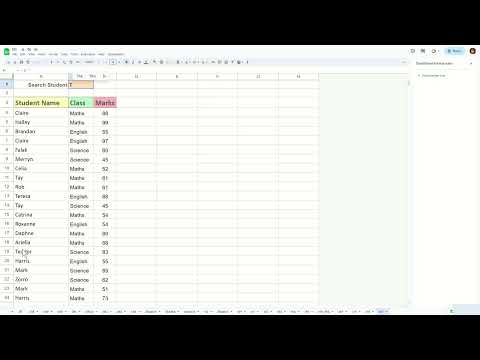 How to add a search bar with contains substring in Google Sheet - Excel Tips and Tricks