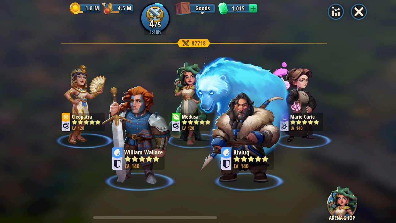 This defense team can get you into the Top 700 in Arena.