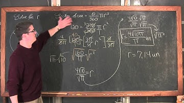 Sector and Segment Area in Circles