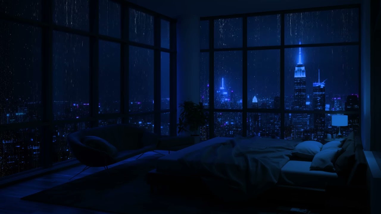 Rain on Your Window 🏙️ Cozy Bedroom ASMR for Deep Sleep & Relaxation